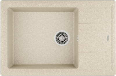 Мойка из тегр. Teka STONE 60 S-TG 1B 1D песочный беж (ручной слив)