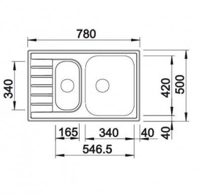 Мойка кухонная Blanco LIVIT 6 S Compact