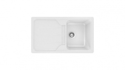 Мойка из тегр. Teka SIMPLA 45 B-TG белый без клапана-автомата