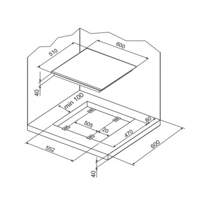 Газовая панель Hansa BHGW 63111035