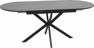 Кухонный стол Signal Gaston ceramic 140-180/100 (серый/черный)