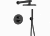 Душевая система Laveo Pretto BAO_701P скрытого монтажа черный
