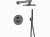 Душевая система Laveo Pretto BAO_901P скрытого монтажа графит