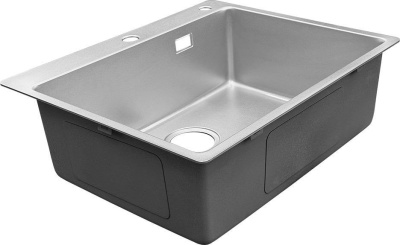 Кухонная мойка GranFest Metal нержавеющая сталь AISI 304 GF-5949 серебро