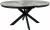 Кухонный стол Signal Porto ceramic 120-160/120 (белый pandoro/черный)