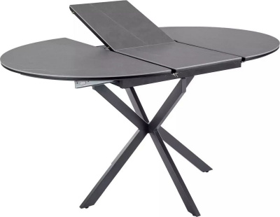 Кухонный стол Signal Gaston ceramic 100-135/100 (серый/черный)