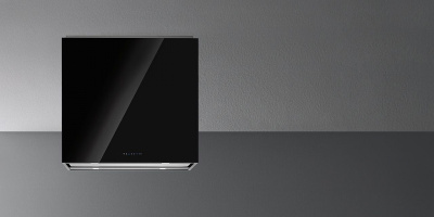 Вытяжка Falmec Design+ LAGUNA 90 inox vetro nero (800)