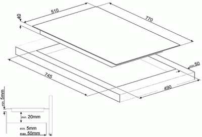 Электрическая панель Smeg SE384EMTB