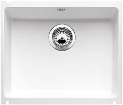 Мойка из кер. Blanco SUBLINE 500-U глянцевая белая