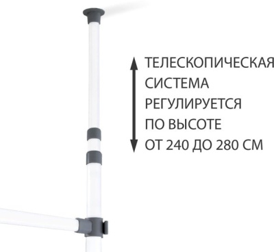 Стойка для одежды Sheffilton SHT-WR24 185721 (белый)