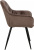 Стул с подлокотниками Signal Cherry Velvet Bluvel 38 (капучино/черный) Стул с подлокотниками Signal Cherry Velvet Bluvel 38 (капучино/черный)
