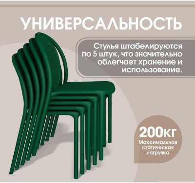 Стул Sheffilton SHT-S172 (темно-зеленый)