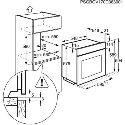 Электрический духовой шкаф AEG BSR882320B