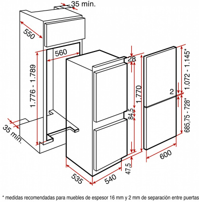 Холодильник Teka CI3 342