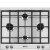 Газовая панель Smeg P360XGH Газовая панель Smeg P360XGH