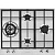 Газовая панель Smeg PX364L