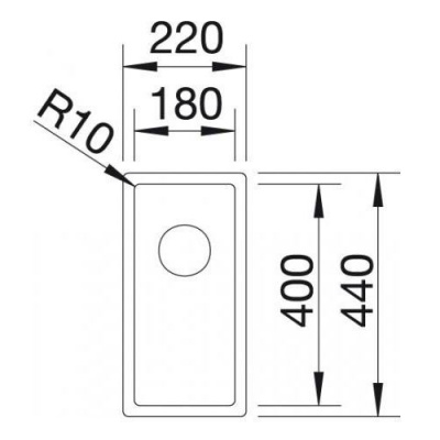 Мойка из нерж. стали Blanco CLARON 180-IF зеркальная полировка