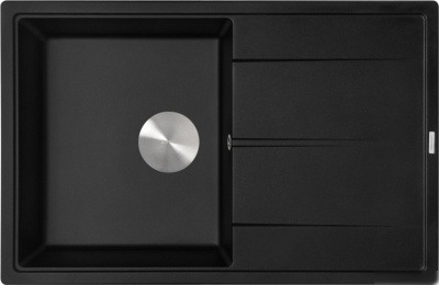 Кухонная мойка ZorG Rock 78 Premium black metallic