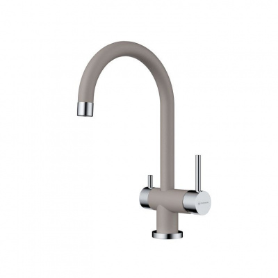 Смеситель OMOIKIRI Yamada-GR латунь/гранит/leningrad grey