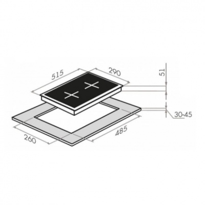 Газовая панель Maunfeld EGHG.32.6CB/G