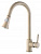 Смеситель для кухонной мойки Laveo Daru BLD_469D с выдвижным изливом бежевый