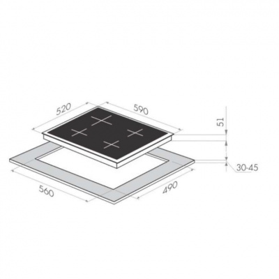 Газовая панель Maunfeld EGHG.64.13STS-EW