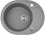 Мойка кухонная Laveo Dafne SBD_583T овальная серый