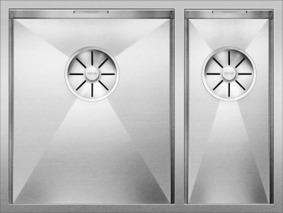 Мойка из нерж. стали Blanco ZEROX 340/180-IF (чаша слева) зеркальная полировка