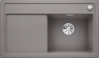 Мойка из силгр. Blanco ZENAR 45 S-F (чаша справа) алюметаллик