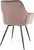 Стул с подлокотниками Signal Cherry Velvet Bluvel 38 (капучино/черный) Стул с подлокотниками Signal Cherry Velvet Bluvel 38 (капучино/черный)