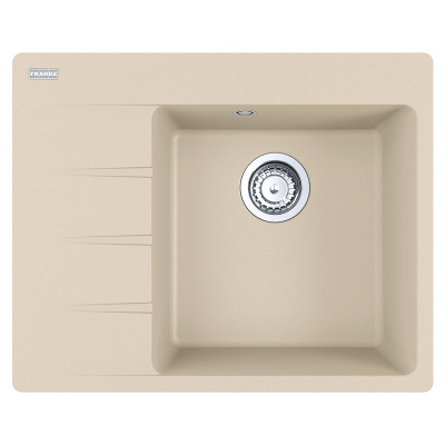 Мойка с сифоном гранит CNG 611-62 TL бежевый, правая (в/у) Franke (114.0630.459)
