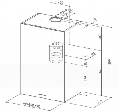 Вытяжка Faber CUBIA EG8 X A 45 ACTIVE