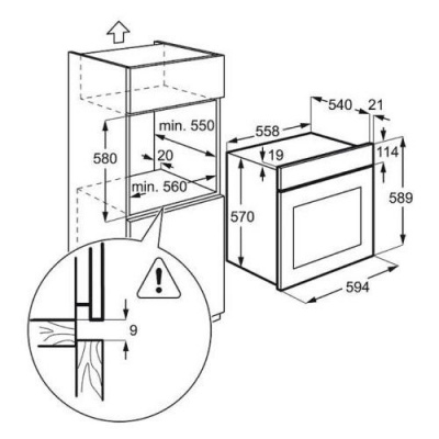 Электрический духовой шкаф Electrolux EZB52410AX