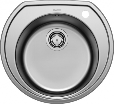 Мойка из нерж. стали Blanco RONDOVAL декор (217987+214381-1)