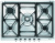 Газовая панель Smeg SE70SGH-5 Газовая панель Smeg SE70SGH-5