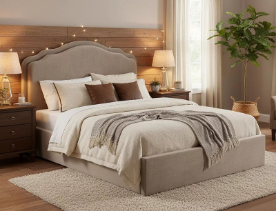 Кровать Signal Florencja Velvet Bluvel 40 160/200 (темно-бежевый)