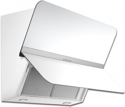 Вытяжка Falmec Silence FLIPPER NRS 85 inox vetro bianco (800)
