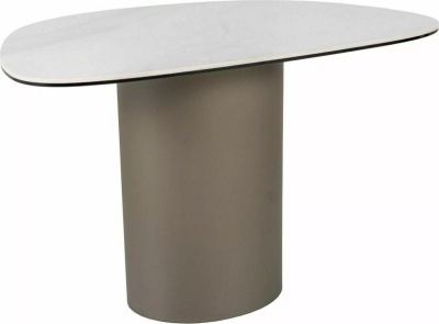 Журнальный столик Signal Bello B Ceramic (белый Nature Claud/медный)