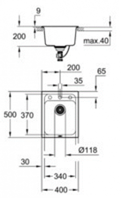 Grohe K700 Мойка из композитного материала