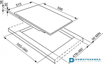 Газовая панель Smeg PTV64ES