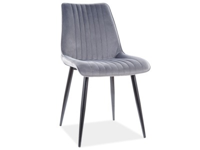 Стул SIGNAL CHIC MATT VELVET 75 зеленый/черный New