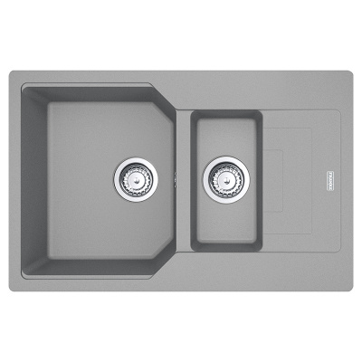 Мойка с сифоном гранит UBG 651-78 серый камень Franke (114.0574.992)