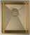 Кухонная мойка ZorG Zerox 38 U / IF PVD Gold
