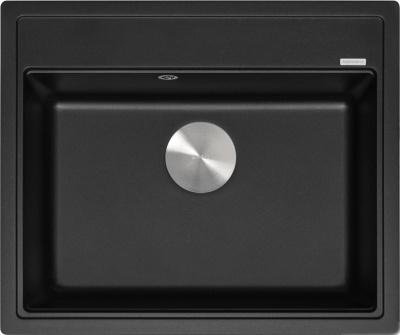Кухонная мойка ZorG Rock 60 Premium black metallic