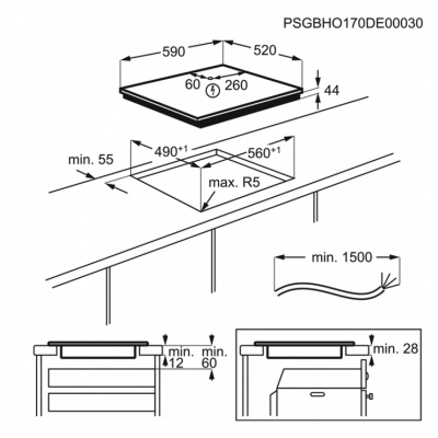 Индукционная панель AEG IKR64301FB