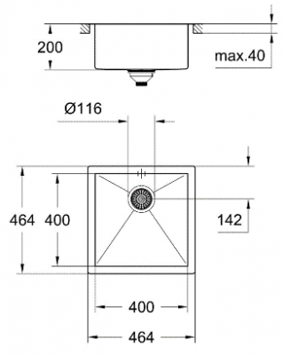 Grohe K700 Мойка из нержавеющей стали