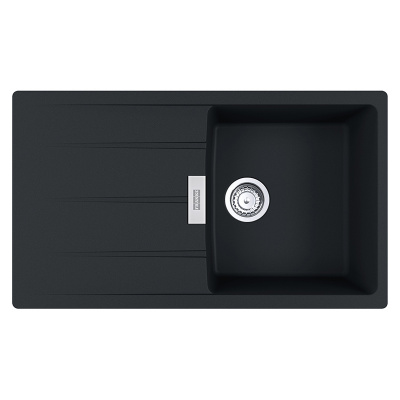 Мойка с сифоном гранит CNG 611-86 черный матовый (в/у) Franke (114.0630.440)