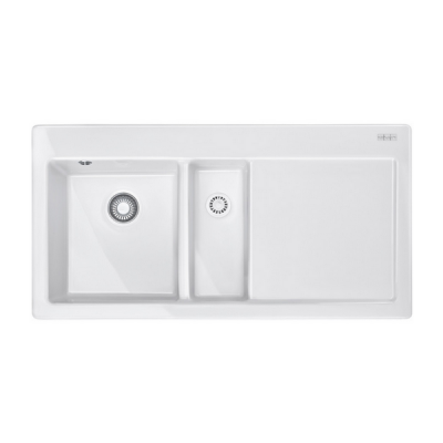 Мойка кухонная Franke Mythos MTK 651-100 (белый, чаша слева)