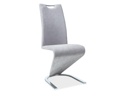 Стул барный HALMAR H46 черно-белый/хром