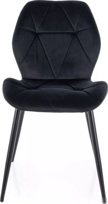 Стул Signal Rick Velvet Bluvel 19 (черный/черный)
